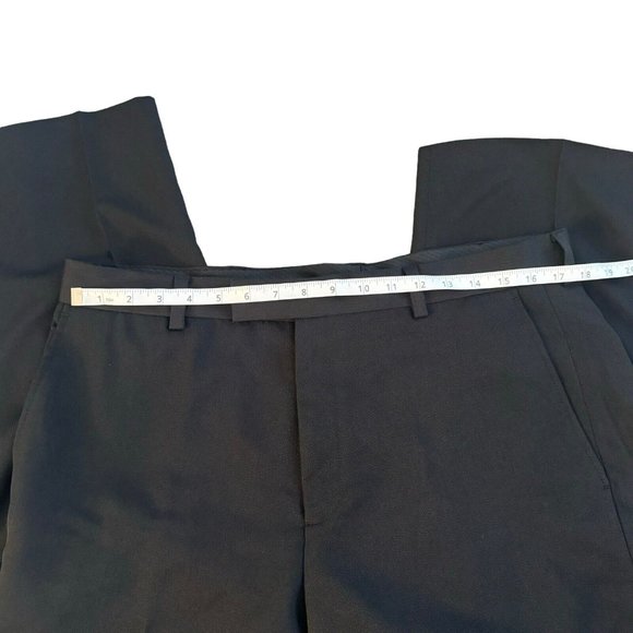 Kenneth Cole Reaction Black Flat Front Mens Dress‎ Pants 36x32 NWOT - Picture 5 of 8